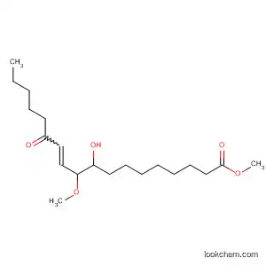 Molecular Structure of 141342-99-6 (11-Octadecenoic acid, 9-hydroxy-10-methoxy-13-oxo-, methyl ester)