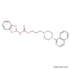Carbamic acid, 1,3-benzodioxol-5-yl-,
3-[4-(1-isoquinolinyl)-1-piperazinyl]propyl ester