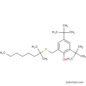 Molecular Structure of 141496-36-8 (Phenol, 2,4-bis(1,1-dimethylethyl)-6-[(tert-nonylthio)methyl]-)