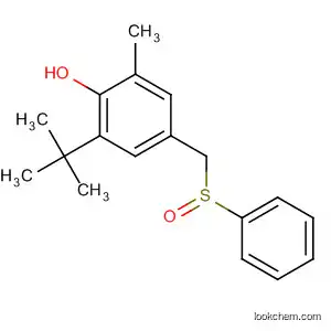 Molecular Structure of 141499-52-7 (Phenol, 2-(1,1-dimethylethyl)-6-methyl-4-[(phenylsulfinyl)methyl]-)