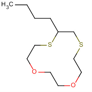 Molecular Structure of 141522-22-7 (1,4-Dioxa-7,10-dithiacyclododecane, 8-butyl-)