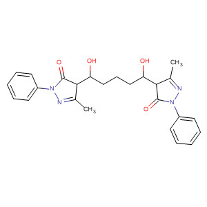 3H-Pyrazol-3-one, 4,4'-(1,5-dihydroxy-1,5-pentanediyl)bis[2,4-dihydro-5-methyl-2-phenyl-