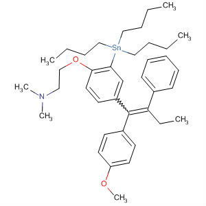 Ethanamine, 2-[4-[1-(4-methoxyphenyl)-2-phenyl-1-butenyl]-2-(tributylstannyl)phenoxy] -N,N-dimethyl-, (Z)-