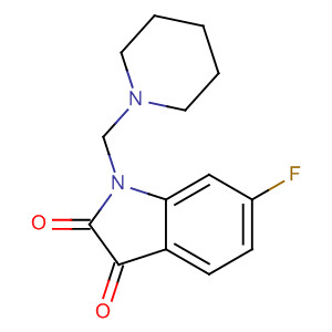 1H-Indole-2,3-dione, 6-fluoro-1-(1-piperidinylmethyl)-