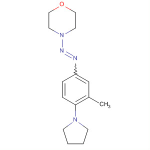 Molecular Structure of 141607-52-5 (Morpholine, 4-[[3-methyl-4-(1-pyrrolidinyl)phenyl]azo]-)