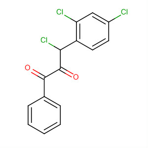Molecular Structure of 141625-28-7 (1,2-Propanedione, 3-chloro-3-(2,4-dichlorophenyl)-1-phenyl-)