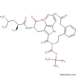 D-Tryptophanamide,
N-[(1,1-dimethylethoxy)carbonyl]-L-leucyl-N-[1-(carboxymethyl)-2-phenyl
ethyl]-, (S)-