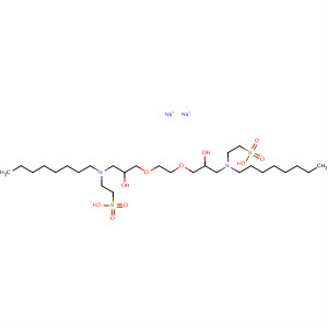 Molecular Structure of 141714-75-2 (7,10-Dioxa-3,14-diazahexadecane-1,16-disulfonic acid,
5,12-dihydroxy-3,14-dioctyl-, disodium salt)