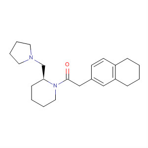 Piperidine, 2-(1-pyrrolidinylmethyl)-1-[(5,6,7,8-tetrahydro-2-naphthalenyl)acetyl]-, (S)-