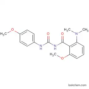 Molecular Structure of 141887-29-8 (Benzamide,
2-(dimethylamino)-6-methoxy-N-[[(4-methoxyphenyl)amino]carbonyl]-)