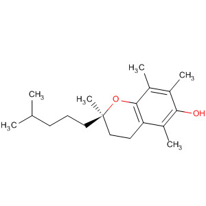 Molecular Structure of 141913-25-9 (2H-1-Benzopyran-6-yloxy,
3,4-dihydro-2,5,7,8-tetramethyl-2-(4-methylpentyl)-, (R)-)