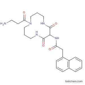 Molecular Structure of 141968-46-9 (1-Naphthaleneacetamide,
N-[9-(3-amino-1-oxopropyl)-2,4-dioxo-1,5,9-triazacyclododecan-3-yl]-)