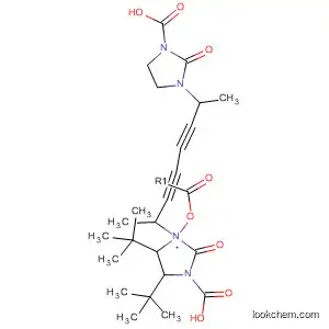 Molecular Structure of 142259-36-7 (1-Imidazolidinecarboxylic acid,
3,3'-(1,6-dimethyl-2,4-hexadiyne-1,6-diyl)bis[2-oxo-,
bis(1,1-dimethylethyl) ester)