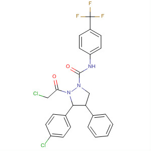1-Pyrazolidinecarboxamide, 2-(chloroacetyl)-3-(4-chlorophenyl)-4-phenyl-N-[4-(trifluoromethyl)phenyl ]-