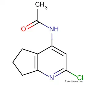 Molecular Structure of 142425-93-2 (Acetamide, N-(2-chloro-6,7-dihydro-5H-cyclopenta[b]pyridin-4-yl)-)