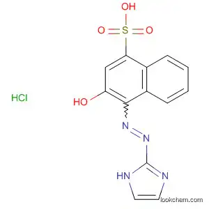 Molecular Structure of 142449-21-6 (1-Naphthalenesulfonic acid, 3-hydroxy-4-(1H-imidazol-2-ylazo)-,
monohydrochloride)