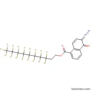 Molecular Structure of 142623-73-2 (1-Naphthalenecarboxylic acid, 6-diazo-5,6-dihydro-5-oxo-,
3,3,4,4,5,5,6,6,7,7,8,8,9,9,10,10,10-heptadecafluorodecyl ester)