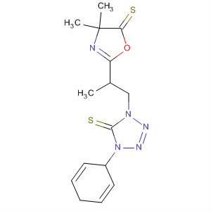 Molecular Structure of 142770-75-0 (5H-Tetrazole-5-thione,
1-[2-(4,5-dihydro-4,4-dimethyl-5-thioxo-2-oxazolyl)propyl]-1,4-dihydro-4-
phenyl-)