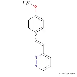 Molecular Structure of 142772-08-5 (Pyridazine, 3-[2-(4-methoxyphenyl)ethenyl]-)
