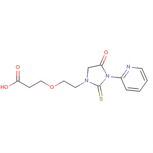 Propanoic acid, 3-[2-[4-oxo-3-(2-pyridinyl)-2-thioxo-1-imidazolidinyl]ethoxy]-