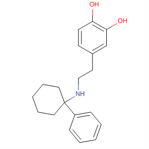 Molecular Structure of 142779-81-5 (1,2-Benzenediol, 4-[2-[(1-phenylcyclohexyl)amino]ethyl]-)