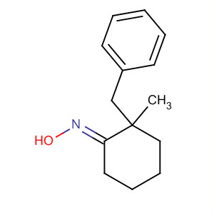 Molecular Structure of 142800-49-5 (Cyclohexanone, 2-methyl-2-(phenylmethyl)-, oxime, (E)-)