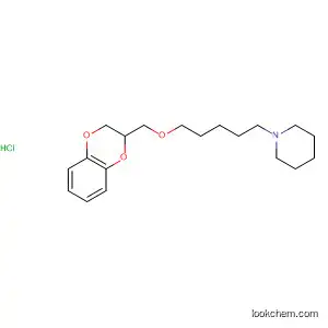 Molecular Structure of 142851-40-9 (Piperidine, 1-[5-[(2,3-dihydro-1,4-benzodioxin-2-yl)methoxy]pentyl]-,
hydrochloride)
