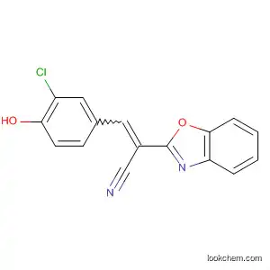 Molecular Structure of 142885-65-2 (2-Benzoxazoleacetonitrile, a-[(3-chloro-4-hydroxyphenyl)methylene]-)