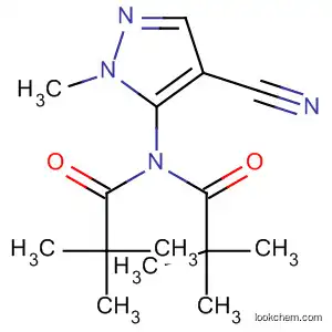 Molecular Structure of 142893-36-5 (Propanamide,
N-(4-cyano-1-methyl-1H-pyrazol-5-yl)-N-(2,2-dimethyl-1-oxopropyl)-2,2-
dimethyl-)