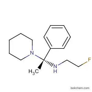 Molecular Structure of 142936-81-0 (1-Piperidineethanamine, N-(2-fluoroethyl)-a-phenyl-, (R)-)