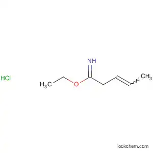 Molecular Structure of 142959-45-3 (3-Pentenimidic acid, ethyl ester, hydrochloride)