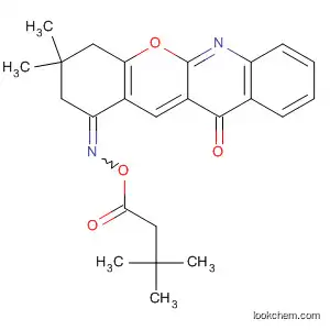 Molecular Structure of 142976-30-5 (1H-[1]Benzopyrano[2,3-b]quinoline-1,11(2H)-dione,
3,4-dihydro-3,3-dimethyl-, 1-[O-(3,3-dimethyl-1-oxobutyl)oxime])