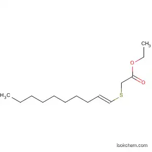 Acetic acid, (1-decenylthio)-, ethyl ester, (E)-