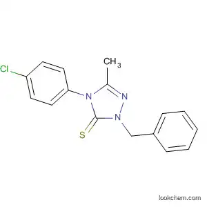 Molecular Structure of 142989-13-7 (3H-1,2,4-Triazole-3-thione,
4-(4-chlorophenyl)-2,4-dihydro-5-methyl-2-(phenylmethyl)-)