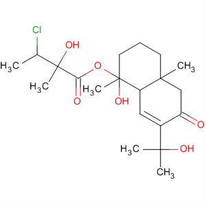 Butanoic acid, 3-chloro-2-hydroxy-2-methyl-, 1,2,3,4,4a,5,6,8a-octahydro-1-hydroxy-7-(1-hydroxy-1-methylethyl)-1,4a -dimethyl-6-oxo-2-naphthalenyl ester