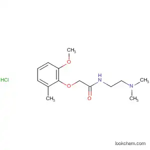 Molecular Structure of 143087-81-4 (Acetamide,
N-[2-(dimethylamino)ethyl]-2-(2-methoxy-6-methylphenoxy)-,
monohydrochloride)