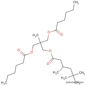 Molecular Structure of 143094-07-9 (Hexanoic acid, 3,5,5-trimethyl-,
2,2-bis[[(1-oxohexyl)oxy]methyl]-1,3-propanediyl ester)