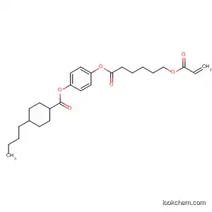 Cyclohexanecarboxylic acid, 4-butyl-,
4-[[1-oxo-6-[(1-oxo-2-propenyl)oxy]hexyl]oxy]phenyl ester, trans-