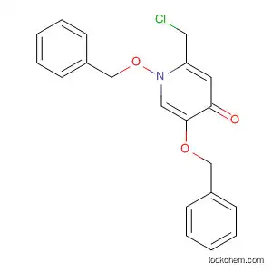 Molecular Structure of 143111-65-3 (4(1H)-Pyridinone, 2-(chloromethyl)-1,5-bis(phenylmethoxy)-)