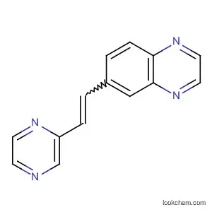 Molecular Structure of 143157-06-6 (Quinoxaline, 6-(2-pyrazinylethenyl)-)