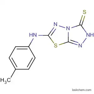 Molecular Structure of 143264-33-9 (1,2,4-Triazolo[3,4-b][1,3,4]thiadiazole-3(2H)-thione,
6-[(4-methylphenyl)amino]-)
