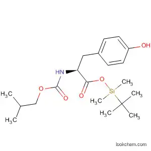 Molecular Structure of 143265-23-0 (L-Tyrosine, N-[(2-methylpropoxy)carbonyl]-,
(1,1-dimethylethyl)dimethylsilyl ester)