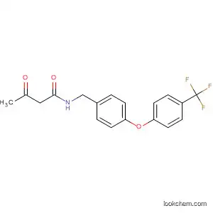 Molecular Structure of 143265-71-8 (Butanamide, 3-oxo-N-[[4-[4-(trifluoromethyl)phenoxy]phenyl]methyl]-)