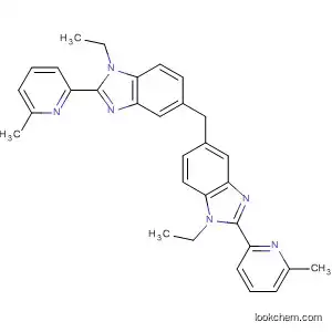 Molecular Structure of 143266-99-3 (1H-Benzimidazole, 5,5'-methylenebis[1-ethyl-2-(6-methyl-2-pyridinyl)-)