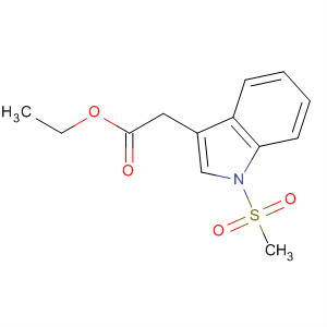 Molecular Structure of 143278-19-7 (1H-Indole-3-acetic acid, 1-(methylsulfonyl)-, ethyl ester)