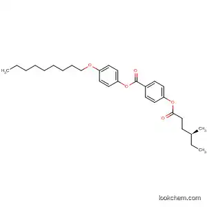 Benzoic acid, 4-[(4-methyl-1-oxohexyl)oxy]-, 4-(nonyloxy)phenyl ester,
(S)-