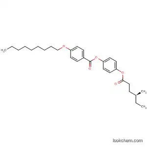 Molecular Structure of 143284-81-5 (Benzoic acid, 4-(nonyloxy)-, 4-[(4-methyl-1-oxohexyl)oxy]phenyl ester,
(S)-)