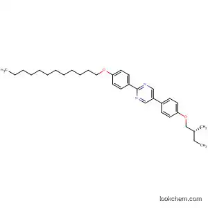 Molecular Structure of 143284-93-9 (Pyrimidine, 2-[4-(dodecyloxy)phenyl]-5-[4-(2-methylbutoxy)phenyl]-, (R)-)