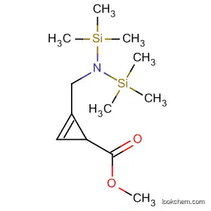 Molecular Structure of 143302-45-8 (2-Cyclopropene-1-carboxylic acid, 2-[[bis(trimethylsilyl)amino]methyl]-,
methyl ester)