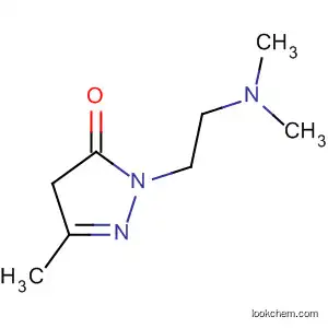 Molecular Structure of 143314-24-3 (3H-Pyrazol-3-one, 2-[2-(dimethylamino)ethyl]-2,4-dihydro-5-methyl-)
